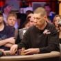 Huck Seed plays his first finals match while Phil Hellmuth and John Hennigan look on