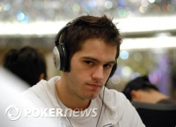 Overnight chip leader Brandon Demes