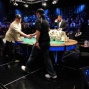 Darvin Moon and Joe Cada shake hands