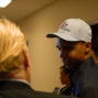 Phil Ivey talks with Nolan Dalla after being eliminated in 7th place 