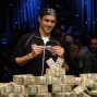 Joseph Cada poses with his treaures