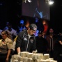 Joseph Cada checks out the loot