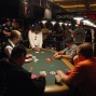 Mike Matusow joins the crowd at the rail