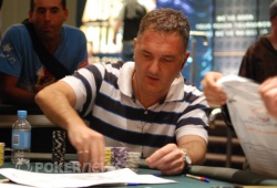 Tolly Sakellariou; sitting just behind Martin Drewe