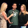 PokerNews' own Lynn Gilmartin interviews the champion Alex Manzano