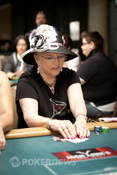 Susie Isaacs had one of the most interesting hats of the day. Unfortunately, she was eliminated awhile back.