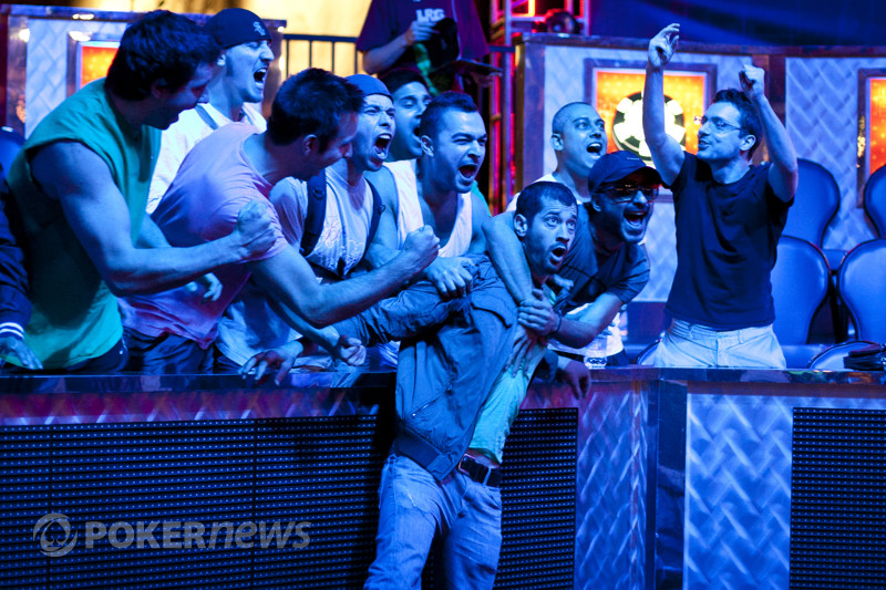 Athanasios Polychronopoulos and his fans see the massive double up. 