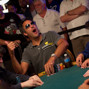 Brad Garrett commenting on the level on intensity at which the massage thereapist next to him was working.