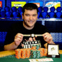 Aaron Steury after winning his bracelet last year.