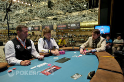 Oleksii Kovalchuk and George Danzer battle for the Event 42 bracelet