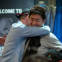 Bryan Huang hugged by Jordan Westmorland