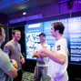 Jason Mercier, Daniel Negreanu & Eugene Katchalov prior to the start of Day 2.