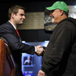 Jack Effel congratulates Tom Schneider, winner of WSOP Event #15: $1,500 H.O.R.S.E.