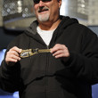 Tom Schneider with his gold bracelet
