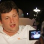 Tony G doing his video Blog