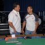Winner Jose Luis Velador and runner-up Anthony Signore chat