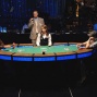 Final table heads-up event #52, PokerNews bloggers back left
