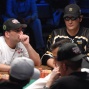 Mike Matusow and Phil Hellmuth at the feature table