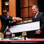 Stewart Scott Receives The Winner's Cheque