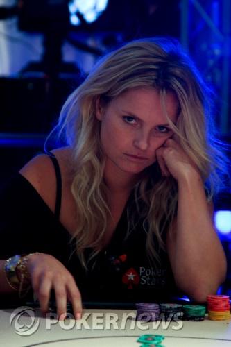 Fatima Moreiro de Melo tijdens de European Poker Tour in London