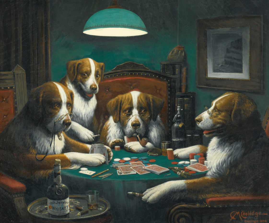 Famous Painting of Dogs Playing Poker Sells for Over $650,000 | PokerNews