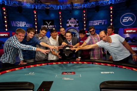 WSOP Main Event - Sylvia chipleader van "October Nine"; Greg Merson tweede