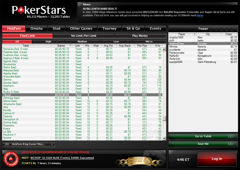 pokerstars no download