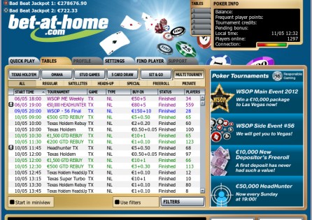 Tournaments' Lobby
