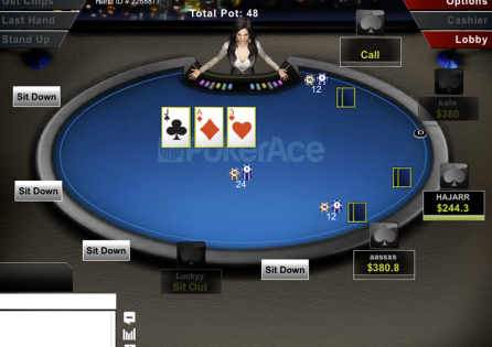 PokerAce Cash Table