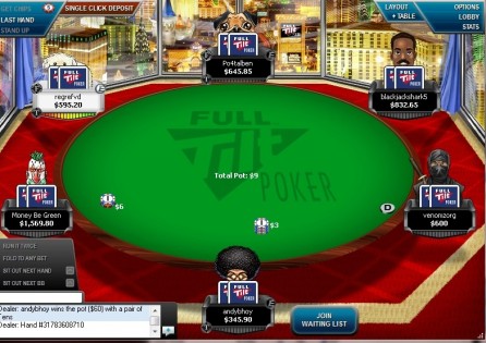 full tilt cash table