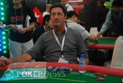Day 1B chip leader Gordon Huntly
