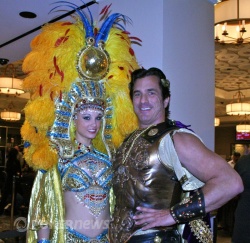 Caesar and a lady friend