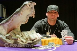 Jonathan Poche after his win at the WSOP-Circuit New Orleans Main Event