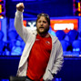 Nicolas Fierrogottner celebrates a double up.