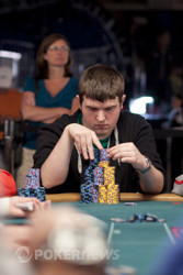 Jonathan Spinks (during Event #38): one of the big two stacks returning tomorrow
