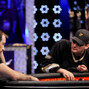 Brian Rast, left, and Phil Hellmuth, right.