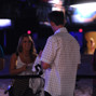 Allen Cunningham thrills a fan with an autograph