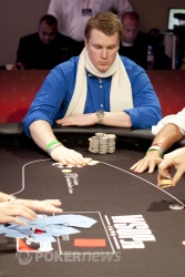 Hinrichsen, straight off the yacht and to the final table