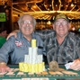 Aussies David Gorr and Leo Boxell from last year's Aussie Millions
