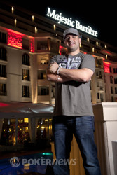 Michael Mizrachi out side the Majestic Barrierer