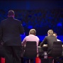The crowds at the Penn and Teller Theatre