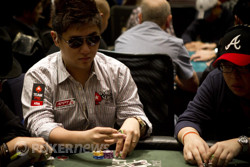 Bryan Huang will return on Day 2 with a huge amount of chips.