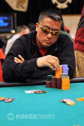 Jimmy Born is Day 1b chipleader.
