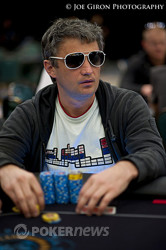 Leonid Bilokur doubles to over a million chips.