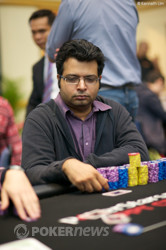 Day 2 chipleader, Amit Varma