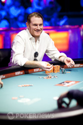 Andy Frankenberger takes the chip lead