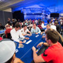 Joueurs aux tables de l'EPT Barcelone Super High Roller.