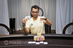 Antonio Esfandiari with his WSOPE Bracelet