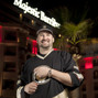 Phil Hellmuth out side the Majestic Barriere