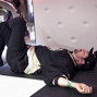 Phil Hellmuth falls on the floor after seeing Sergii Baranov's hand
